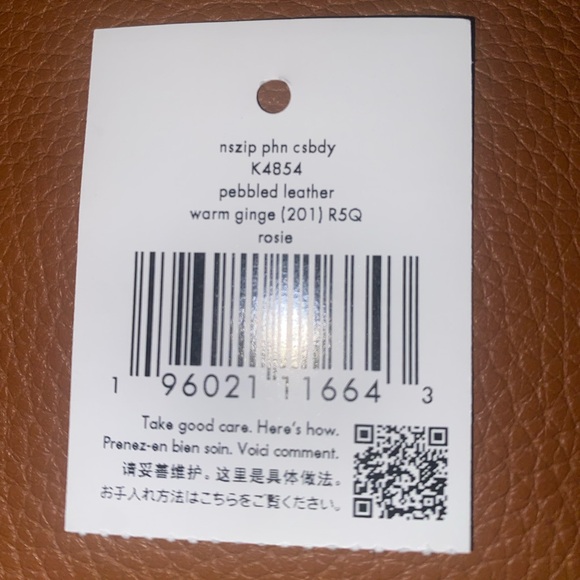 NWT Kate Spade Rosie North South Leather Warm Gingerbread Crossbody Bag - Picture 11 of 12